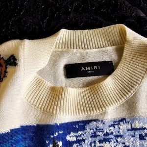 AMIRI Aloha Landscape Jacquard Sweater